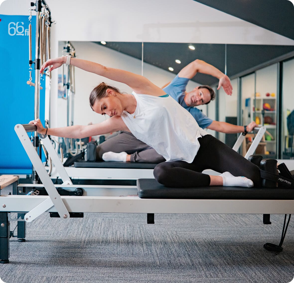 People doing clinical pilates